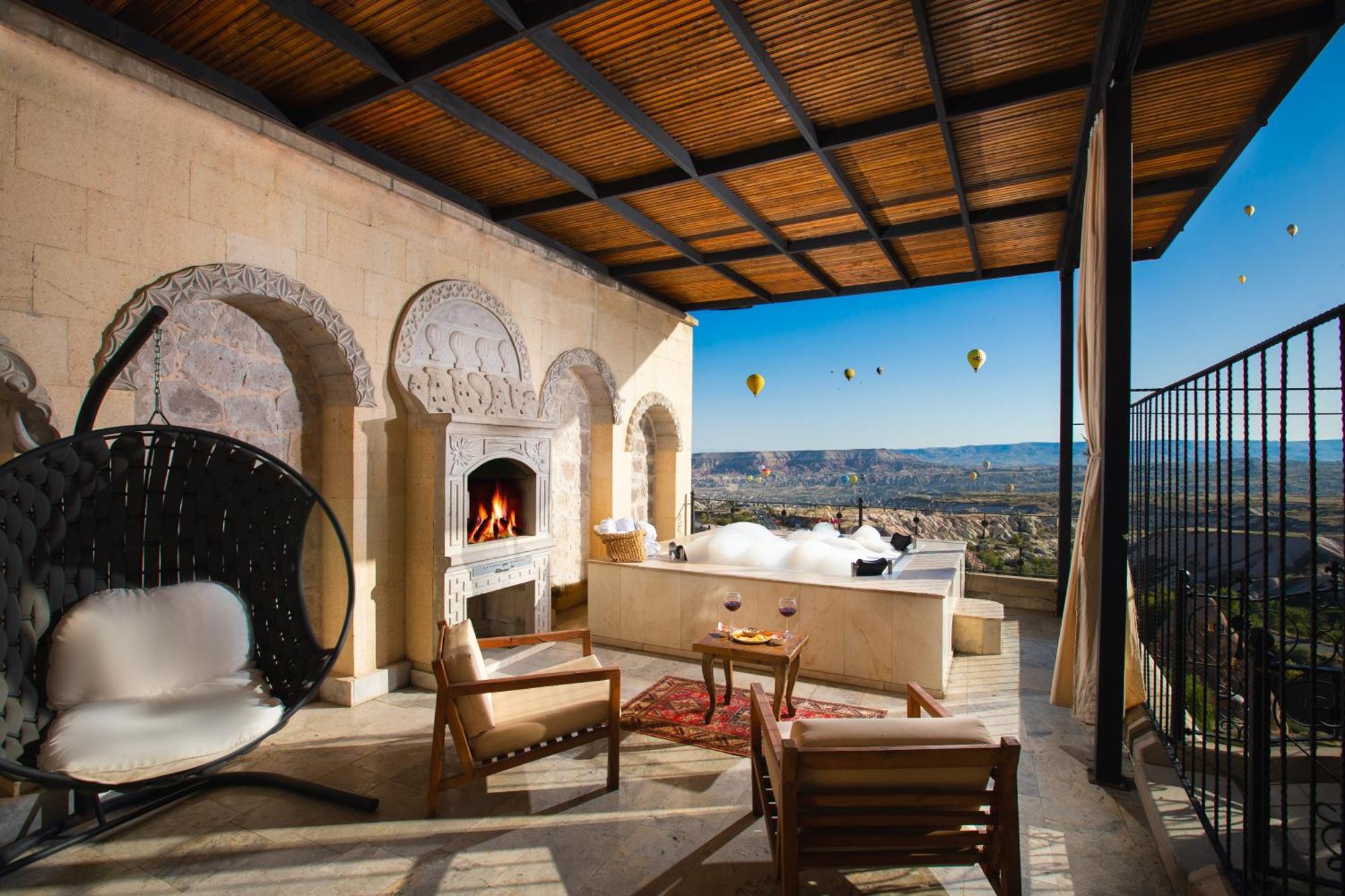 Simera In Cappadocia - Special Class - Best View Rooftop Üçhisar Exterior foto